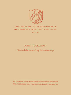 cover image of Die friedliche Anwendung der Atomenergie